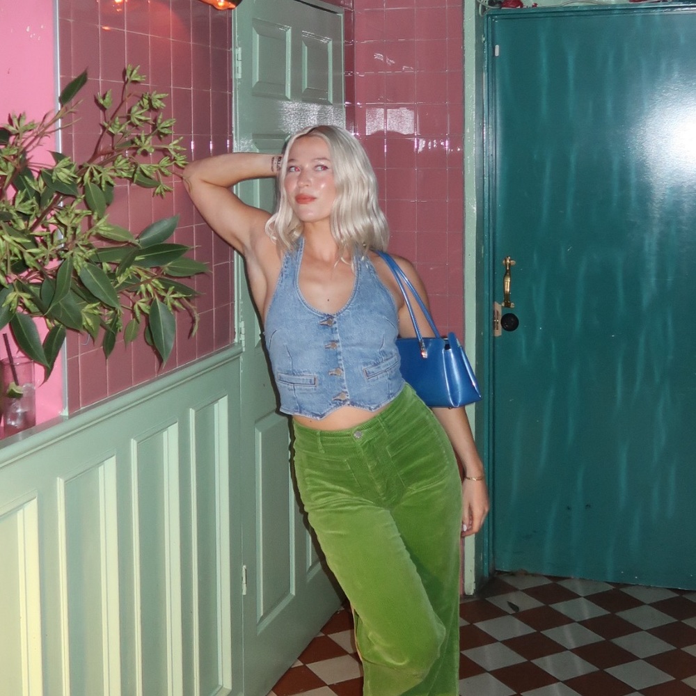 Rollas denim vest top
